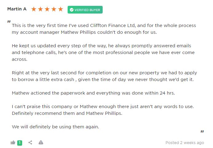 Review of Mathew Phillips Clifton Private Finance mortgage broker